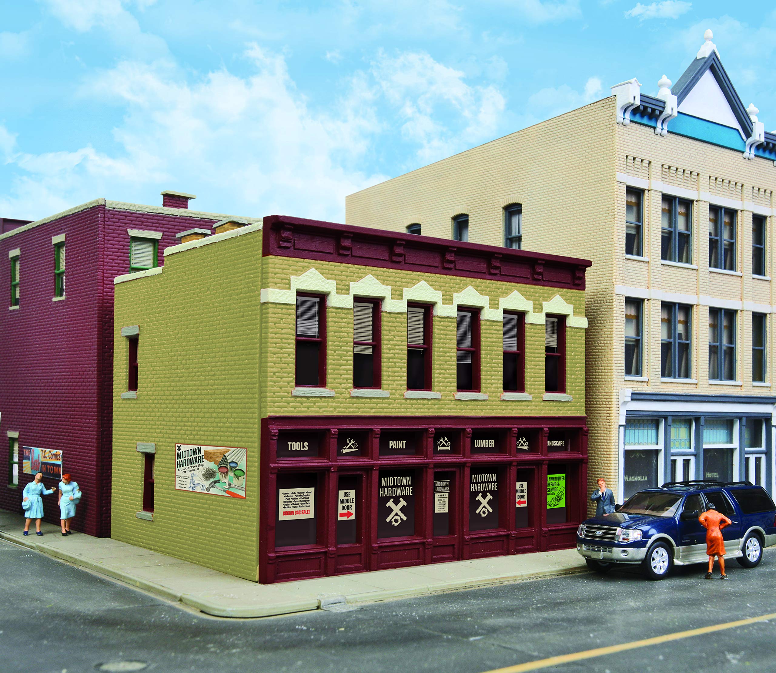 Amazon.com: Walthers Trainline HO Scale Building/Structure Midtown